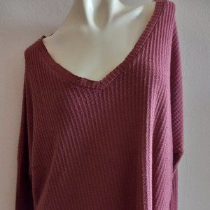 Mauve Sweater Shirt. Small/ Medium